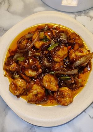 Foto resep Udang oseng saus mentega