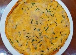 Hình của món Trứng chiên thịt băm.