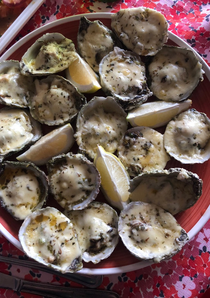 Una foto de Ostras a la parmesana