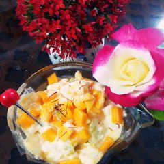 Fruit cream dessert A picture of Fruit cream dessert.