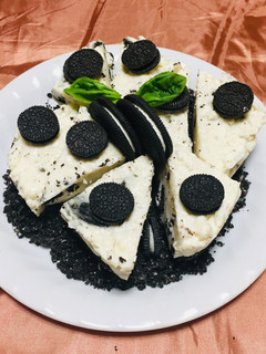 Una foto de Cheesecake de Oreo con Yogurt de Soja Mascarpone y Aceite de Coco!👌