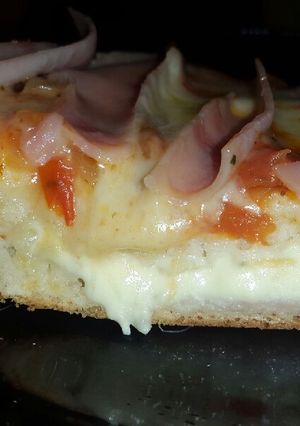 Una foto de Pizza rellena con premezcla "Pureza"