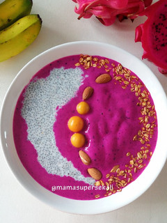 Foto resep Dragon fruit smoothies with chia pudding