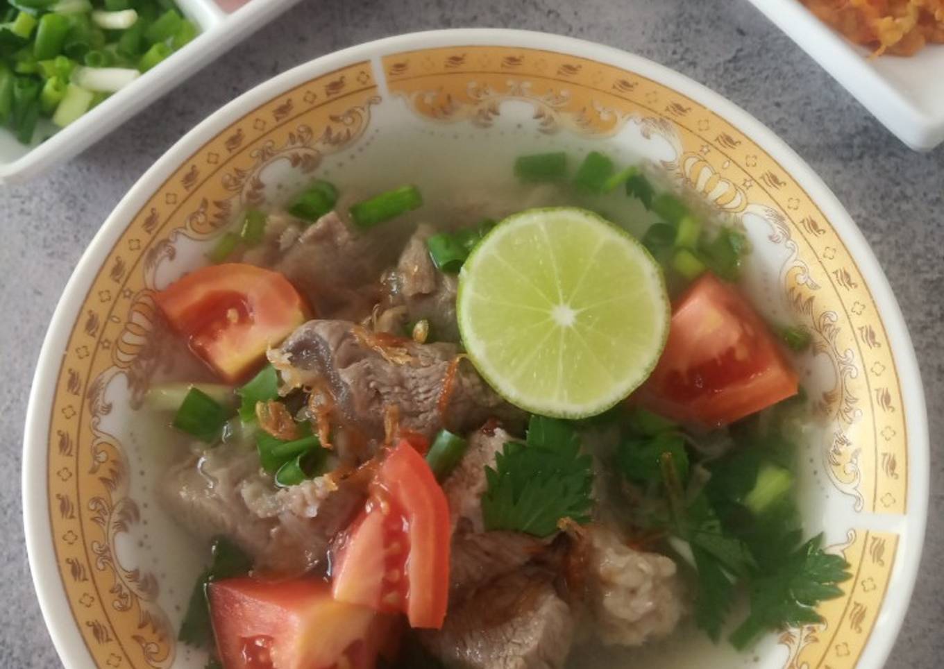 Soto Sadang Bumbu Iris Simple