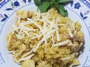 Una foto de arroz con azafran y queso