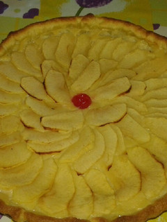 Una foto de Tarta de manzana con crema pastelera