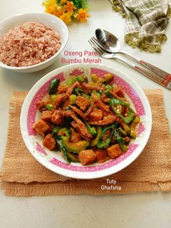Foto resep Oseng Pare Bumbu Merah