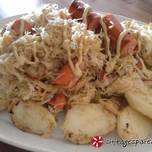 Choucroute με λουκάνικα και πατάτες