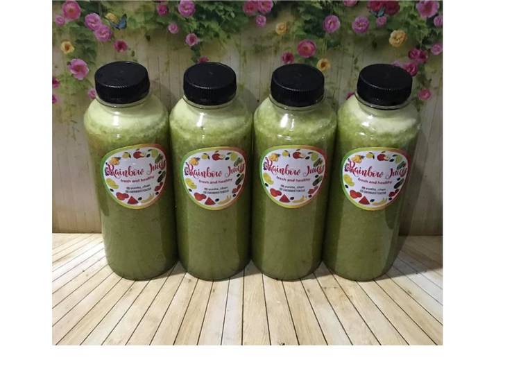 Langkah Mudah untuk Membuat Diet Juice Kale Pineapple Orange Nectarine Apple Lime yang Lezat