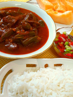 عکسی از دستور خورشت بامیه