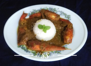 A picture of "Prawns Malai Curry" (চিংড়ি মাছের মালাইকারি) #Cookpad.