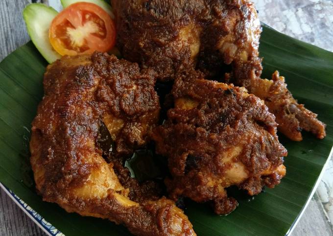 Cara Gampang Menyiapkan Ayam panggang bumbu rujak, Enak Banget