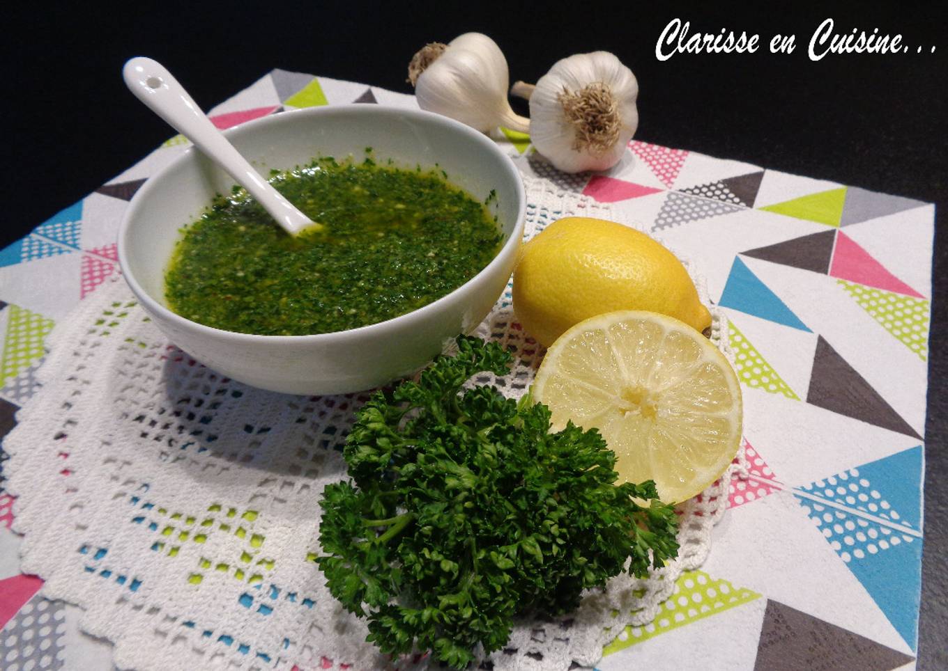 Pesto à la roquette et au persil