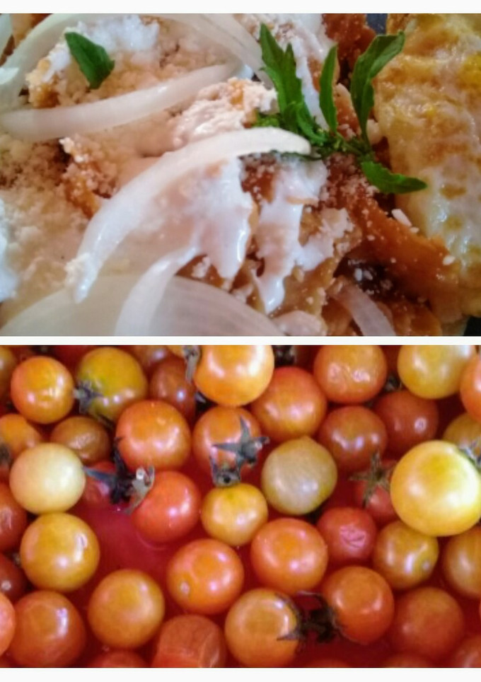 Una foto de 😋Ricos chilaquiles 🍅 small tomato