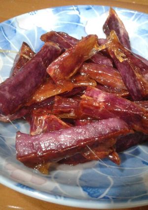 拔絲紫地瓜 的食譜成品照片