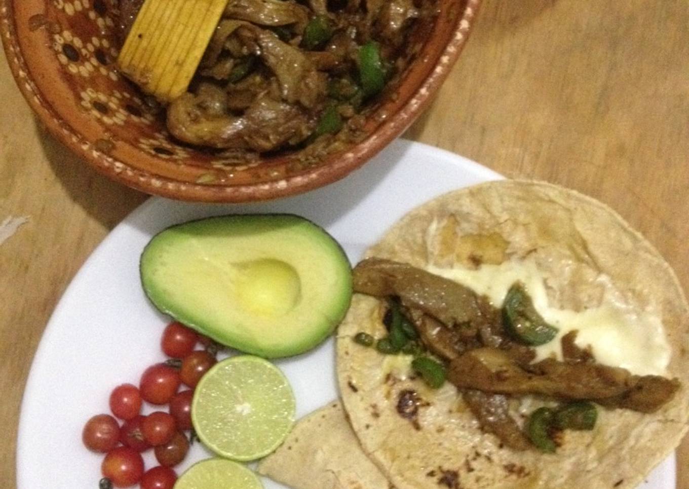 Fajitas de setas