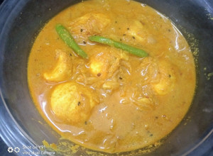 A picture of Bengali Recipe Dim Posto / Egg Curry.