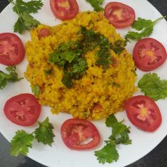 A picture of Moong dal daliya.