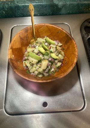 Una foto de *Ensalada de Papa con Sabor a Verano"