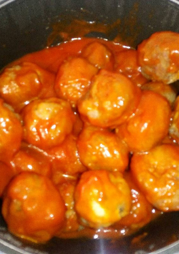 Una foto de Albóndigas caseras con tomate