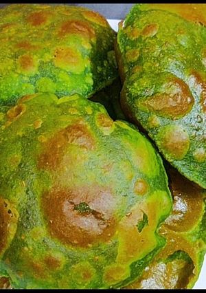 A picture of Palak poori recipe | Palak puri.