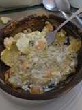 Camarones con Alcachofas gratinadas keto