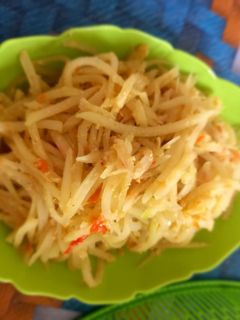 Foto resep Tumis pepaya muda pedas