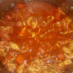 A picture of Cinnamon chicken stew.