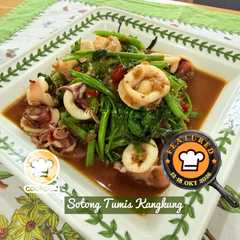 👩‍🍳Sotong Tumis Kangkung-レシピのメイン写真