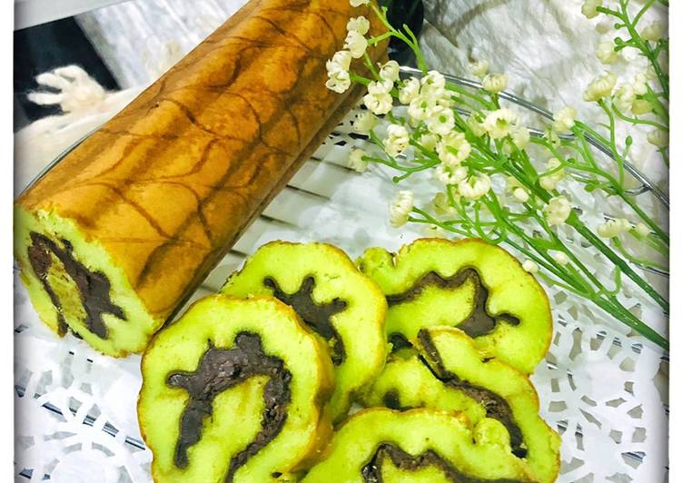 Langkah Mudah untuk Membuat Rollcake Sakura Pandan, Lezat