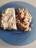 Entrecot con salsa de queso