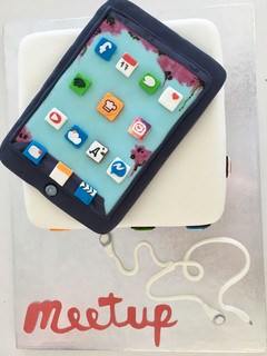 Una foto de Tarta fondant ipad
