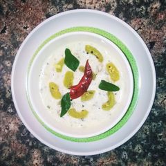 A picture of Snakegourd Thayir Pachadi / Raita.