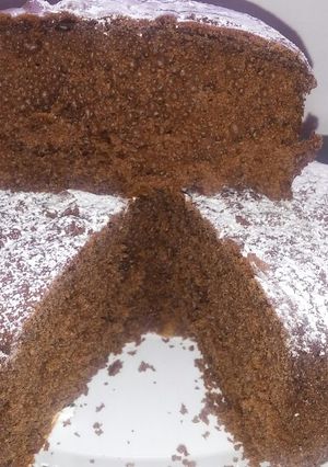 Una foto de Bizcochuelo de chocolate súper esponjoso🍫😜