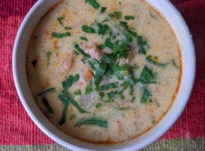 Una foto de Sopa de maní (cacahuate, amendoim)