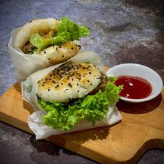 A picture of Yakiniku Rice Burgers.