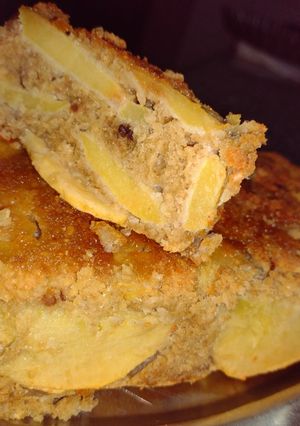 Una foto de Budín de manzana