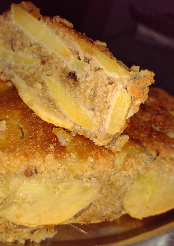 Una foto de Budín de manzana