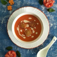 Cream Of Tomato Soup (Restaurant Style) A picture of Cream Of Tomato Soup (Restaurant Style).