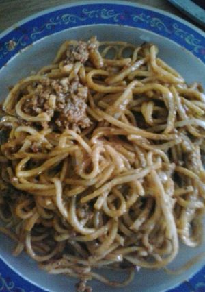Una foto de Fideos con salsa