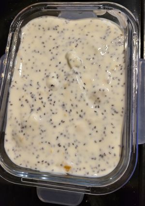 Panna cottás chia magos joghurt desszert recept fotója