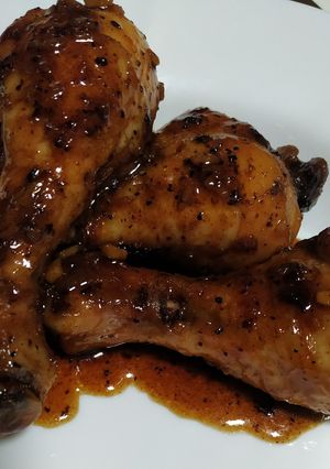 Una foto de Muslos de pollo a la miel