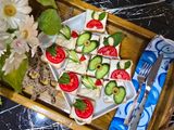 مقبلات توست بالجبنة 🍞🍅🥒