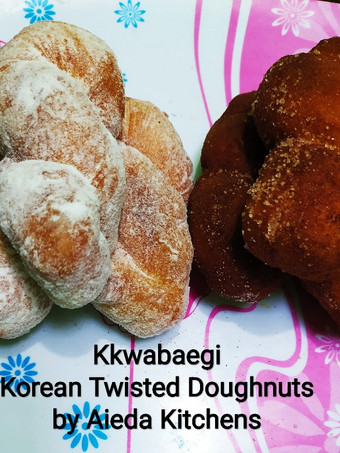 Bagaimana Membuat Kkwabaegi / Korean Twisted Doughnuts, Enak Banget