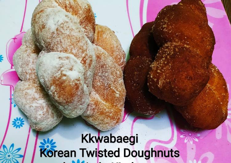 Resep Kkwabaegi / Korean Twisted Doughnuts, Enak
