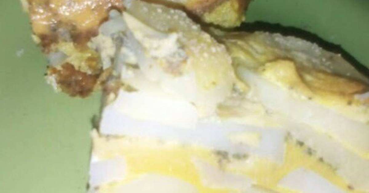 Tortilla al horno de papas hervidas Receta de Valry Uruguay Cookpad