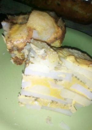 Una foto de Tortilla al horno de papas hervidas