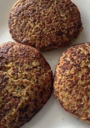 Una foto de Hamburguesa de lentejas y zanahoria [Saludable]