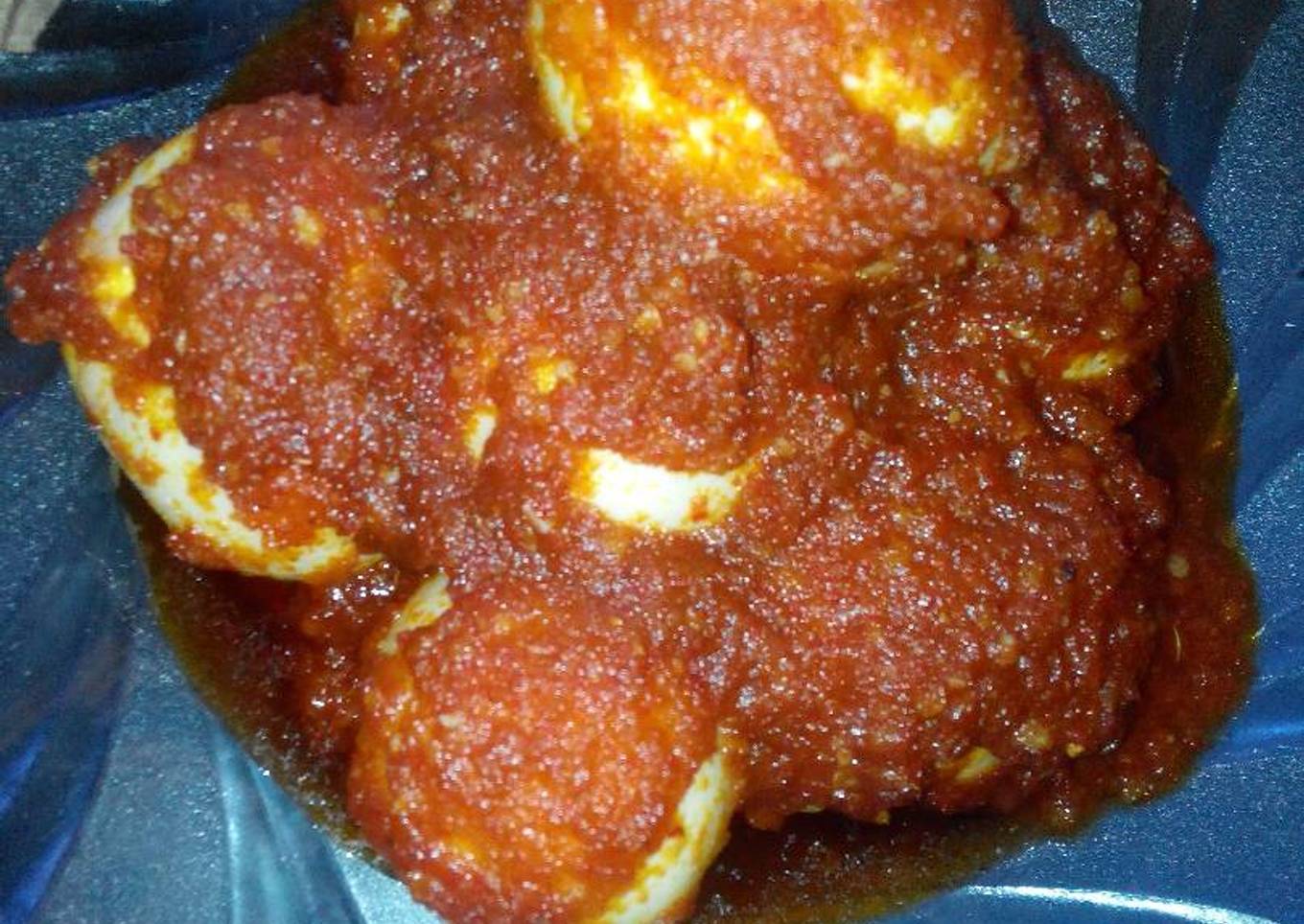 Telur siram sambal bajak special