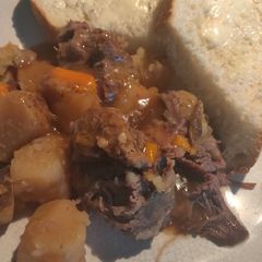 A picture of Pot Roast Ninja Foodi 360 Meal.